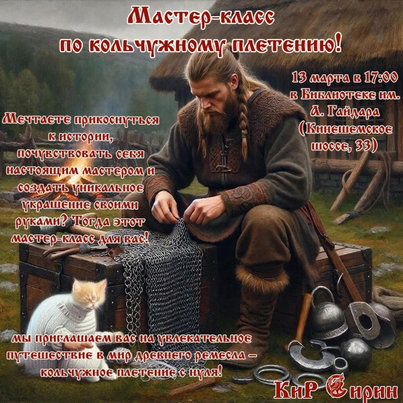 Мастер-класс по кольчужному плетению